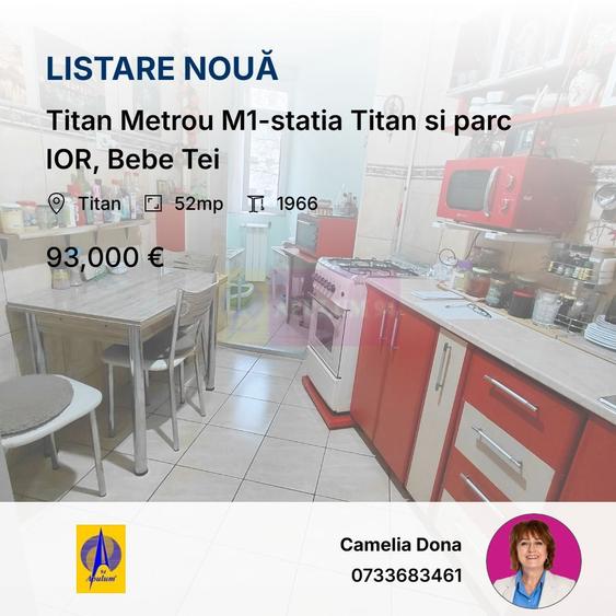 Titan Metrou M1-statia Titan si parc IOR, Bebe Tei