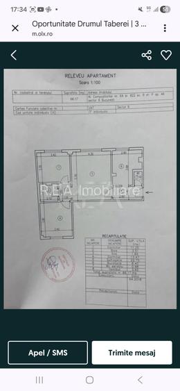 3 camere, P/10, 66mp, bloc 1978, -Drumul Taberei - 6