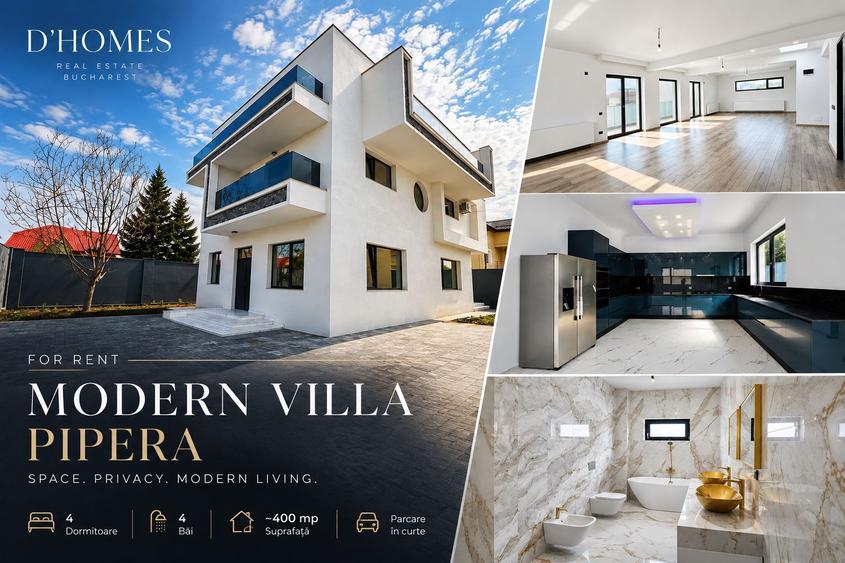 For Rent | Premium 4-Bedroom Villa | 400 sqm | Pipera