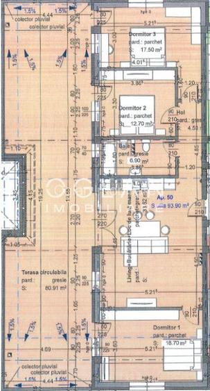 NOU -Penthouse 93 mp/ 4 cam.+ Terasa 81 mp - Selimbar - 15