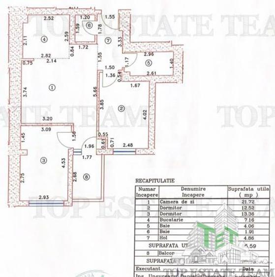Apartament 3 camere | etaj 6 | Four City North Pipera | 65,59 Mp + Balcon - 10