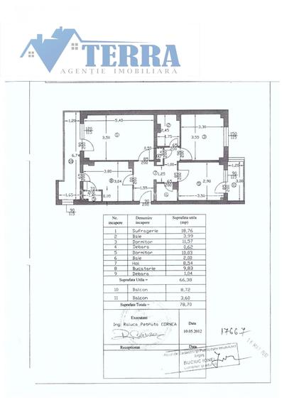 Apartament ultracentral, 3 camere, 78 mp, cu acoperiș din tablă - 9