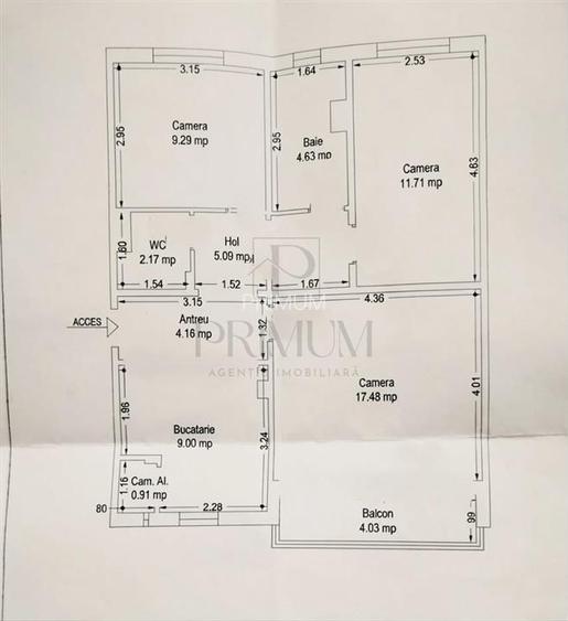 COMPLEX STUDENTESC - 3 CAM | DECOMANDAT | 2 BAI | INCALZIRE PARDOSEALA | RENOVAT - 8