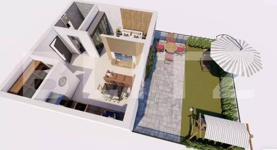 De vânzare | Apartament premium | grădină | 2 camere | 45 mp | Beta Residance
