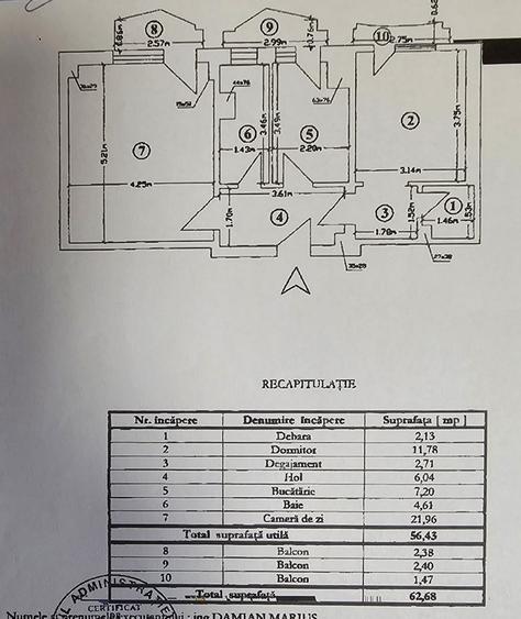 Unirii -strada Negru Voda- Apartament 2 camere decomandat, mobilat