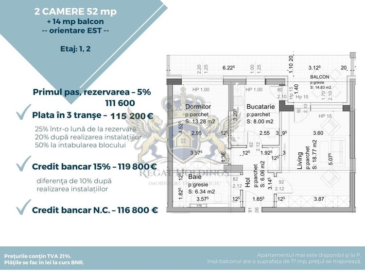 Apartament 2 Camere , 66 Mp, 13 Decembrie- Mall Coresi