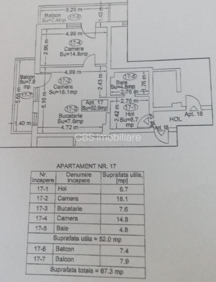 Exclusivitate!Com0%Apartament 2 cam 52mp+2balc 15mp etaj2/4 in Sannicoara,Estimo - 16