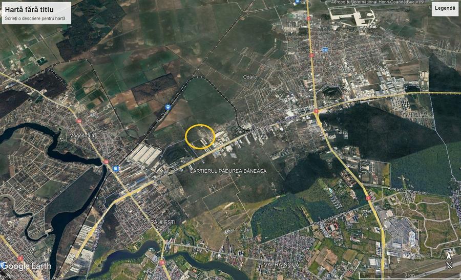 Teren intravilan cu autorizatie de construire Soseaua de centura Odai - Otopeni