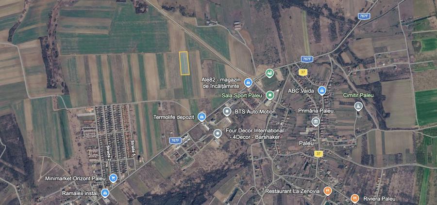 Teren extravilan de vânzare în Paleu