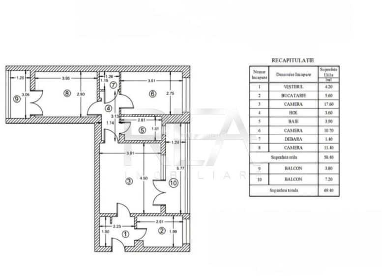 3 camere, 1/9, 69,40mp-Gorjului-Str Cernisoara - 8