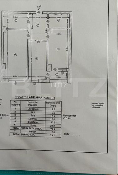 Apartament 2 camere | 72 mp | Loc de parcare | Complex Rasarit de Soare - 11