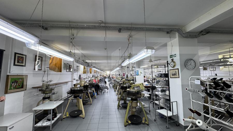 Fabrică de confecții textile activă, 1.600 mp, 11.720 mp teren, Răcari