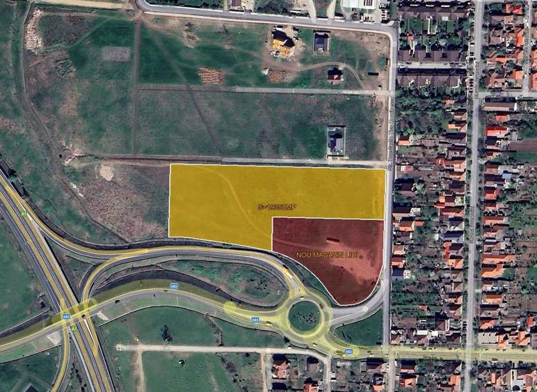 De vanzare teren cu PUZ, destinatie retail, Arad Sud (langa Lidl)