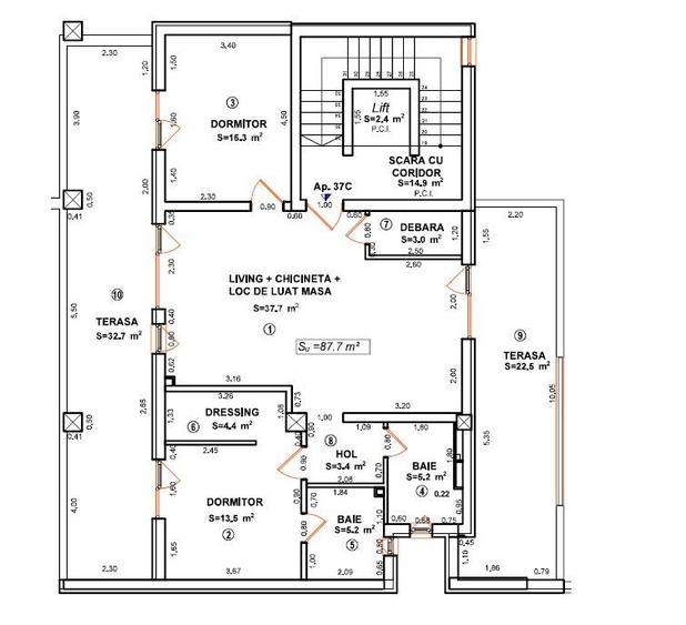 Penthouse 3 camere - Central - Comision 0% - 19