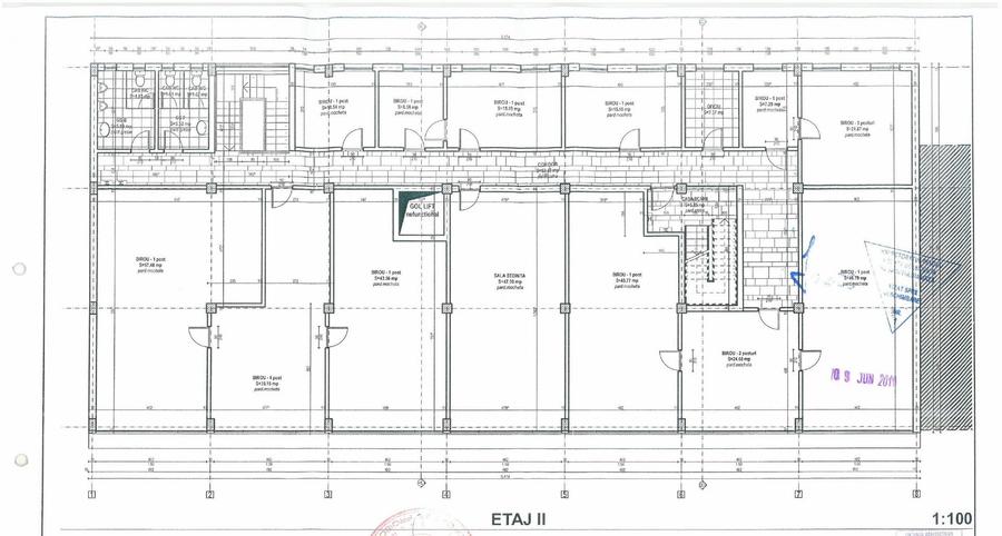 Central - zona Tribunal - disponibil intre 30 mp si 450 mp