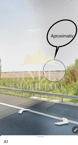 Teren arabil Giarmata langa autostrada