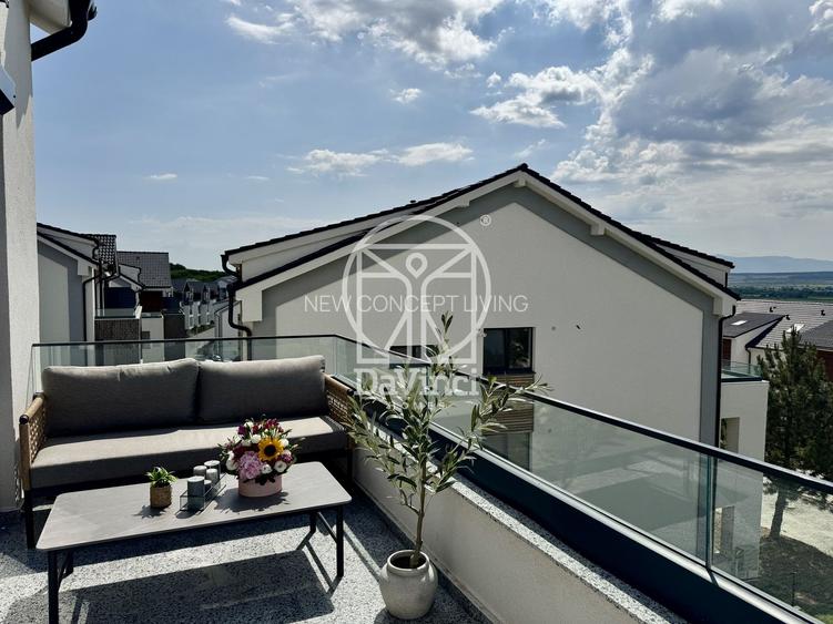 Penthouse 3 camere + 2 bai, intabulat, la cheie - terasa 19 mp - 16