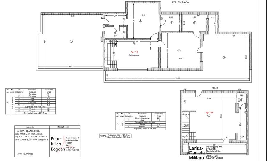 Apartament 3 camere tip DUPLEX, terasa 130 mp/7 minute metrou Berceni - 1
