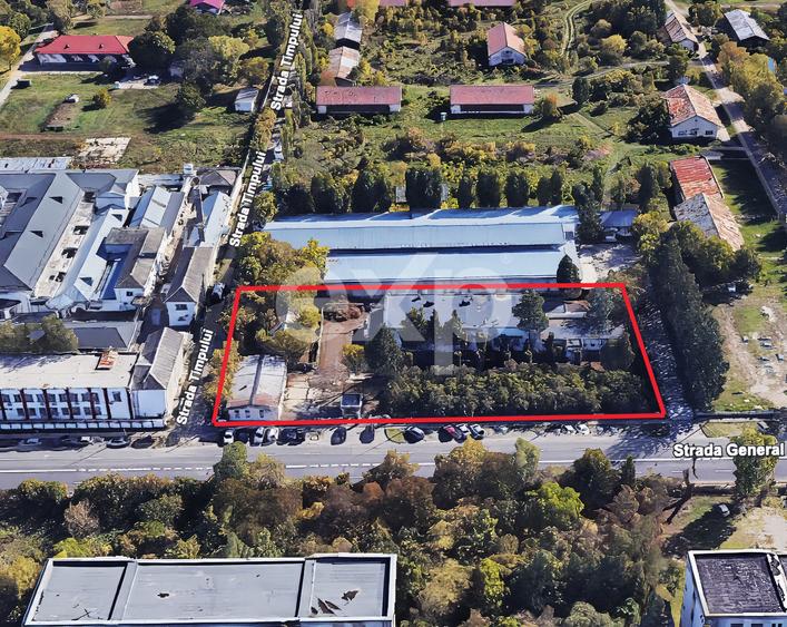 Proprietate de vânzare pentru investiție–teren 3874mp+construcții 989mp, Bacău
