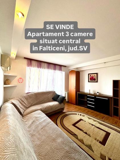 SE VINDE Apartament cu 3 camere semidecomandat, central in Mun. Falticeni, SV