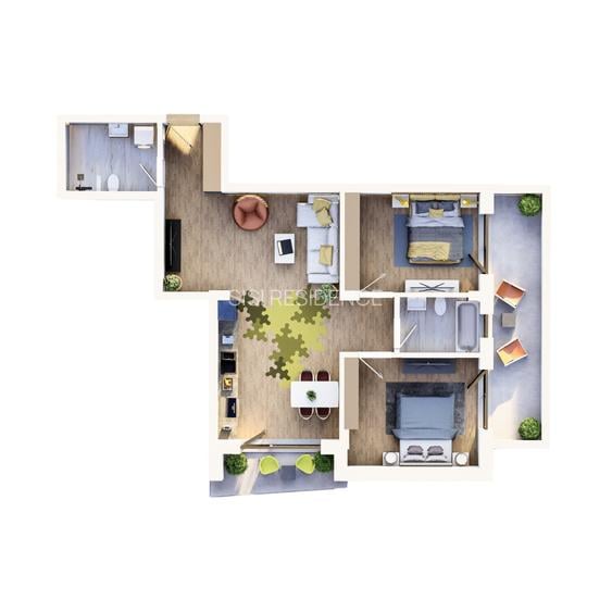 Apartament 3 camere, Bloc Nou, Sisi Residence, Tomis Nord, Constanta
