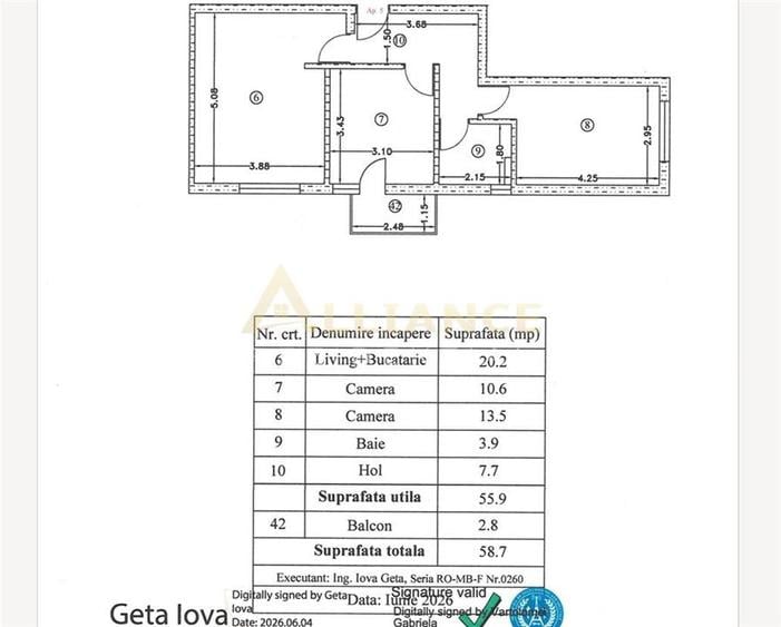 Leordeni Apartament 3 camere cu parcare inclusa