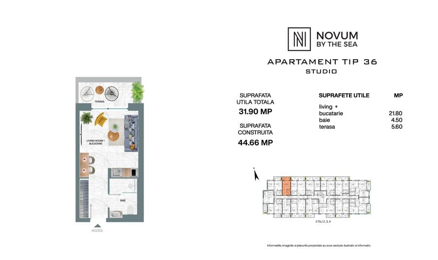 Garsoniera Novum by the Sea Residence
