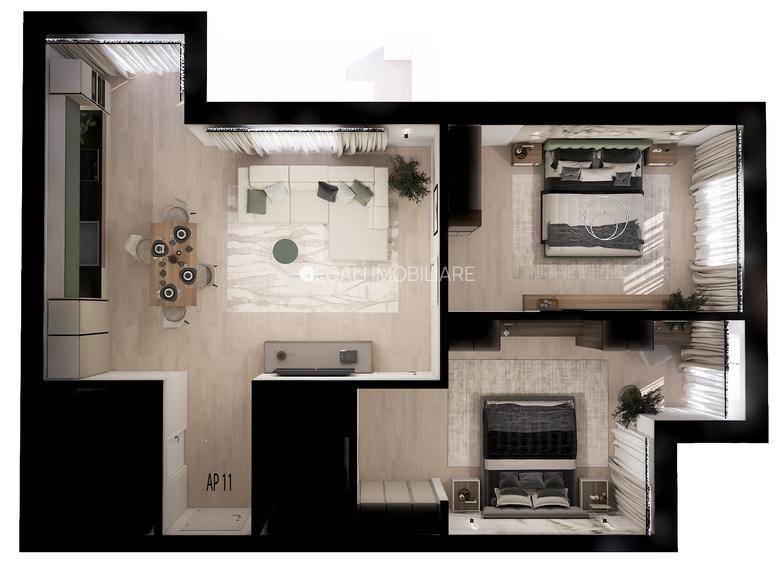 MTM PIPERA LAKE* APARTAMENT CU 3 CAMERE* FAZA II* POMPE DE CALDURA - 8