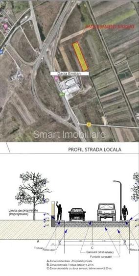 Teren de vanzare 413mp cu Puz - Mohu/ Selimbar - 3