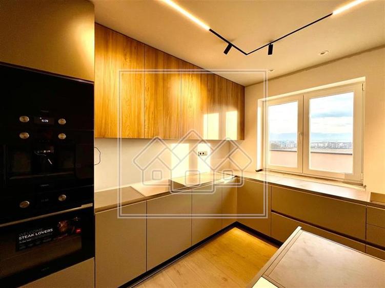 Penthouse modern - 3 camere, 2 terase de 191 mp, bloc nou, lift