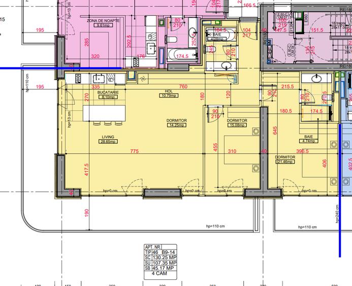 Apartament 4 Camere B 9.14 | One High District