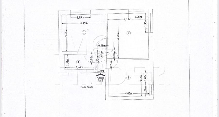 Spatiu amenajat ca locuire, 57 mp, demisol luminos, garaj inclus în Bună Ziua