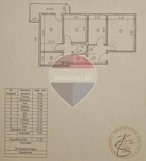 Apartament cu 3 camere decomandat I Păcurari - 9
