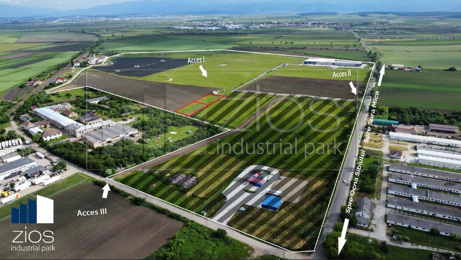 Teren industrial de vânzare intravilan, PUZ, utilități, drum asfaltat