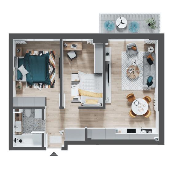 Apartament 3 camere in bloc nou zona Nufarul, Oradea V3310H