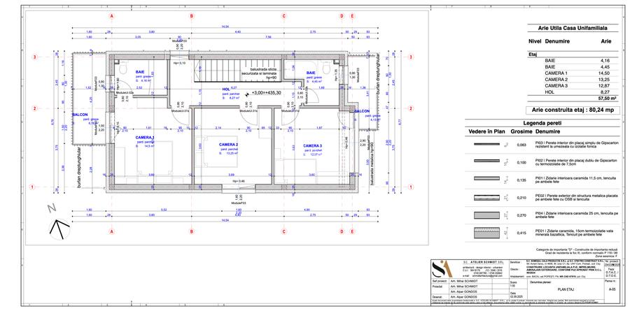 Casă 3 camere | 120m² | Intrare Popești, Baciu | Dezvoltator - 2