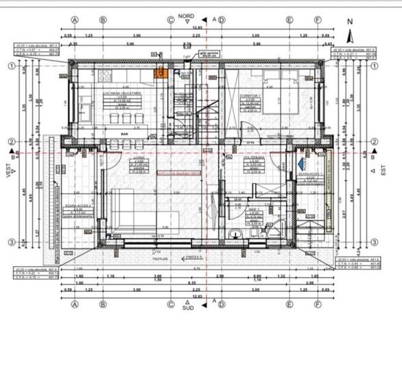 Casă individuală la preț de apartament , Chinteni 500mp de teren