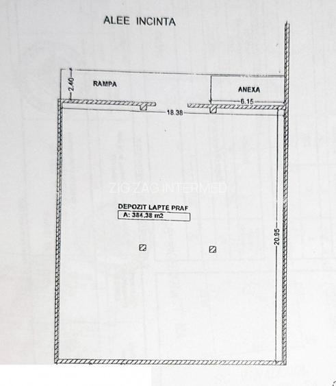 Zona Industriala, hala ideal DEPOZITARE 440 mp., platforma betonata . - 1