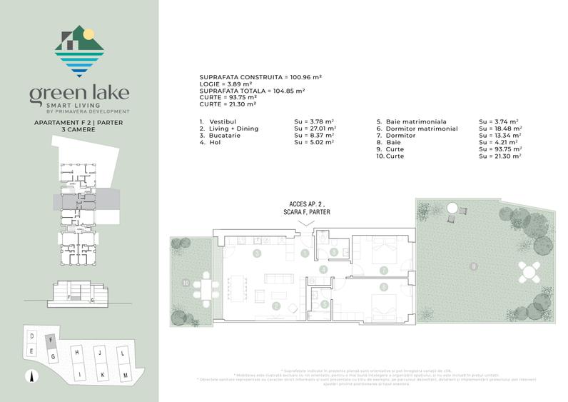 Apartament de 3 camere cu 119 mp gradina in Baneasa