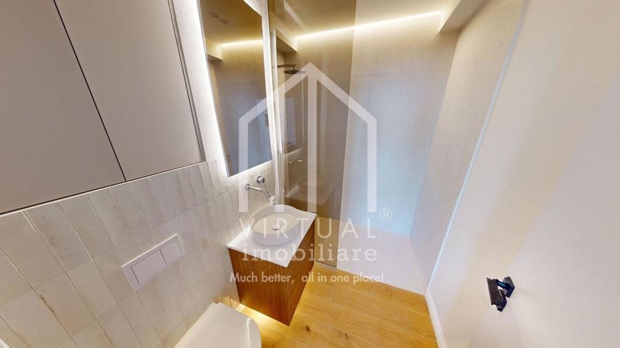 Ap. cu 3 camere-etaj intermediar, mobilat partial -75mp utili + terasa