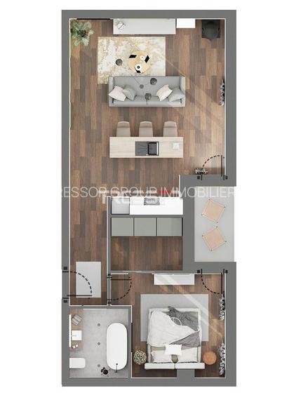 Apartament 2 camere de vânzare în Campus Universitar Constanța | 60 mp - 29