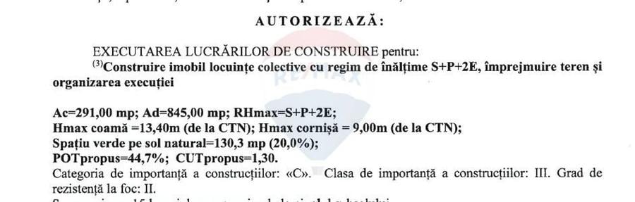 Teren Bucurestii Noi Autorizatie Construire S+P+2E+M