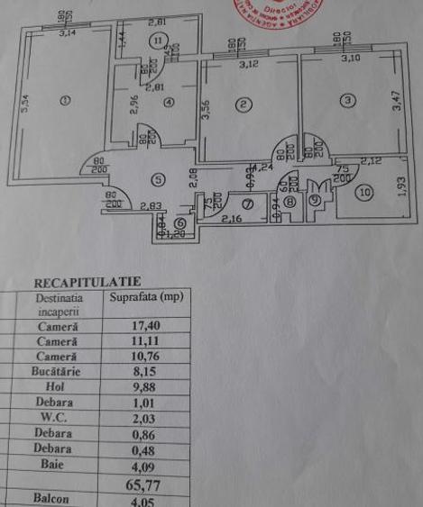 Apartament 3 camere 2 bai bloc 1980 zona Drumul Taberei