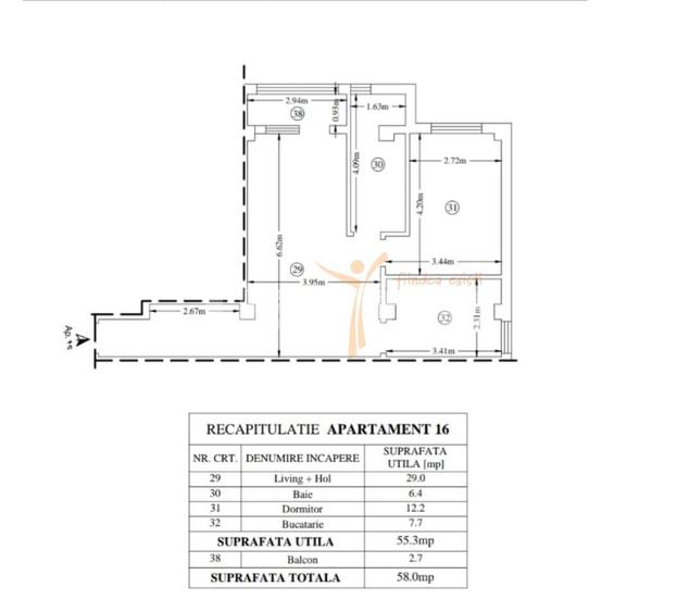 Apartament mobilat și utilat, 58 mp – Valea Adâncă, Miroslava - 11