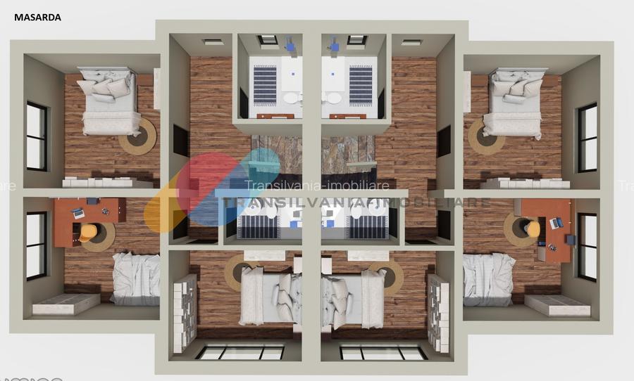 Unitate Duplex, 180 mp, 450 mp teren, Feleacu - 5