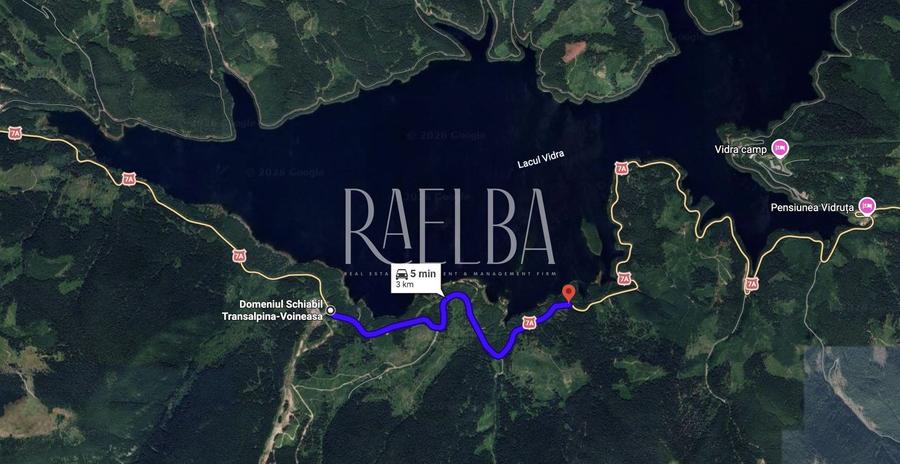7831mp Padure | 1200mp construbili | 5.min Partie Transalpina | 177m Lac Vidra