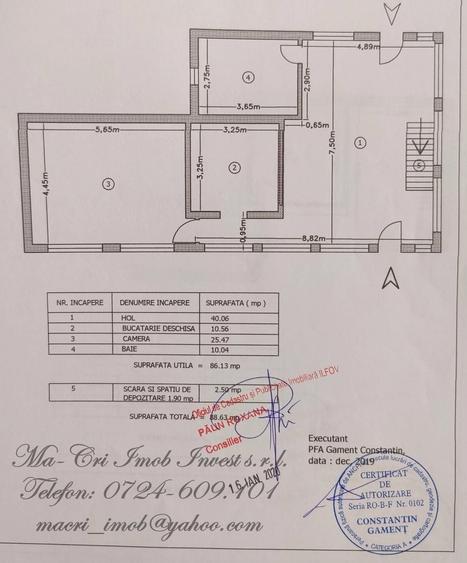 VILA-5 camere-in Gruiu, jud. Ilfov