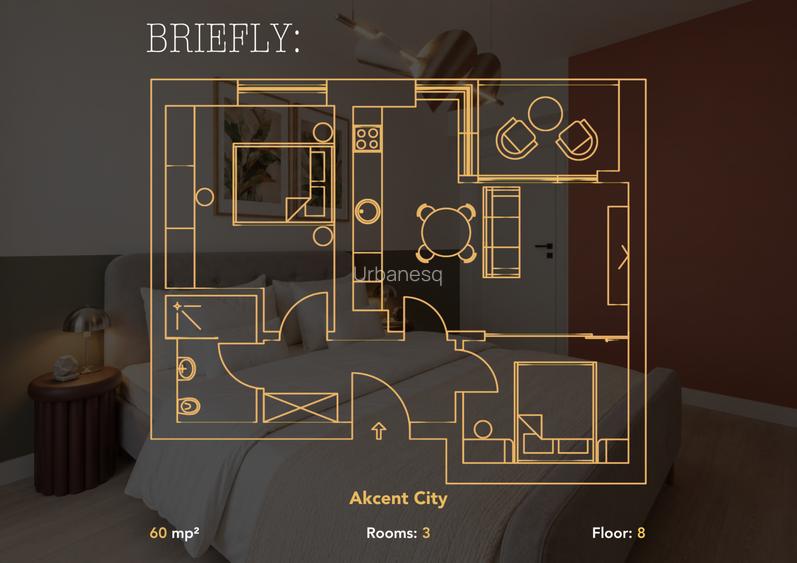 Akcent City – 3 Camere, 60 mp, Parcare -1 Inclusă, Metrou Jiului - 14
