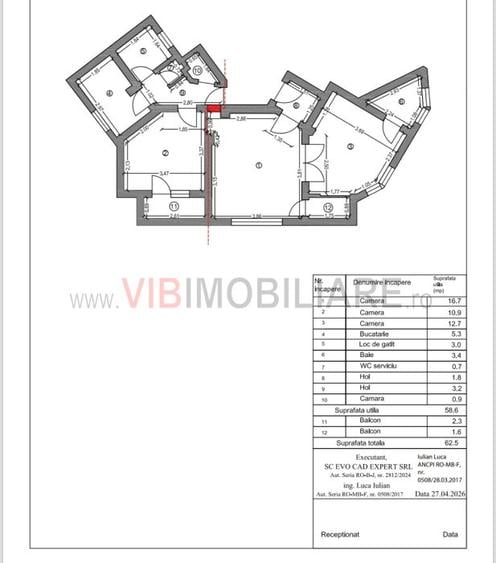 3 camere Dacia - Mosilor