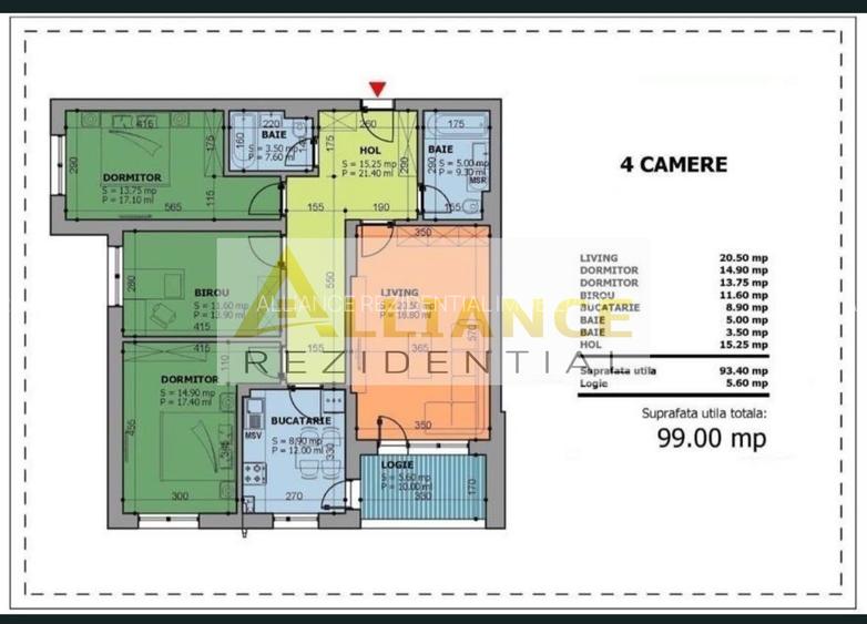 4 CAMERE 2 BĂI - Strada Odei - Sector 4 + PARCARE - 182.000€ - 14